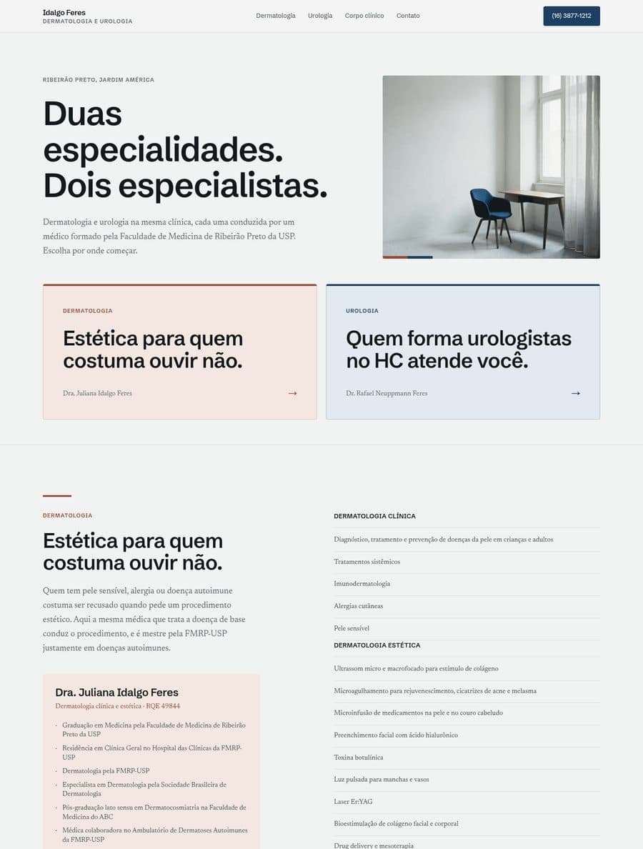 Idalgo Feres, depois: topo da página